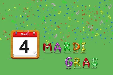 Mardi gras 2014. Stock-Illustration