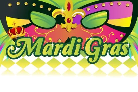 Mardi gras background Stock Illustration