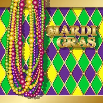 Mardi Gras background. Stock Illustration