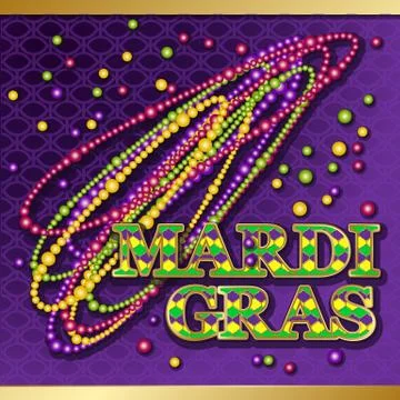 Mardi Gras background. Stock Illustration
