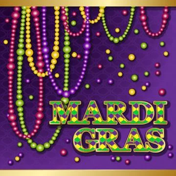 Mardi Gras background. Stock Illustration