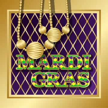 Mardi Gras background. Stock Illustration