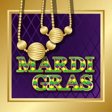 Mardi Gras background. Stock Illustration