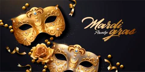 Mardi gras banner Stock Illustration