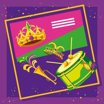 Mardi gras banner Stock-Illustration