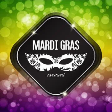 Mardi Gras carnival background Illustrazione stock