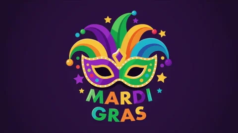 Mardi Gras carnival mask Stock Footage 324754330