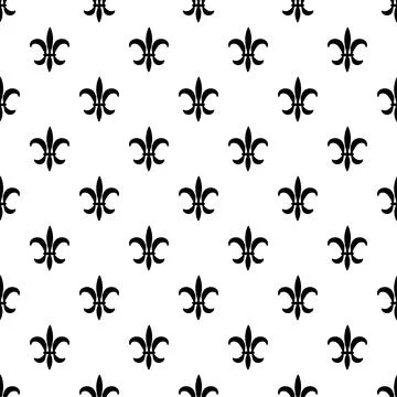 Mardi Gras Carnival seamless pattern with fleur-de-lis. 스톡 일러스트