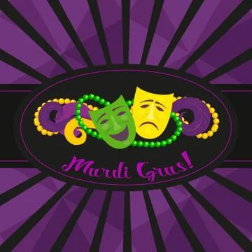 Mardi Gras celebration Stock Illustration