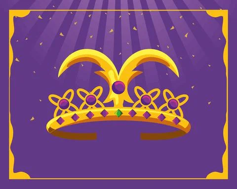 Mardi Gras crown Stock-Illustration