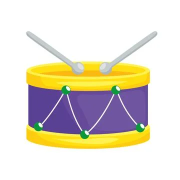 Mardi gras drum 库存插图