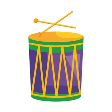 Mardi gras drum Stock Illustration