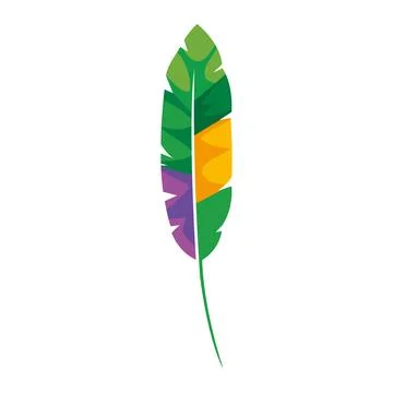 Mardi gras feather Stock-Illustration