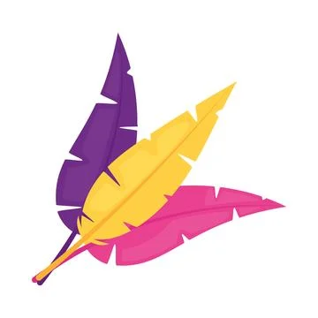 Mardi gras feathers Stock-Illustration