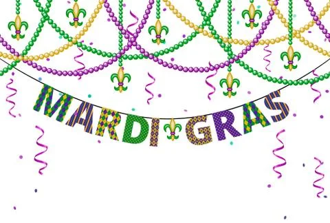 Mardi gras greetings Stock-Illustration