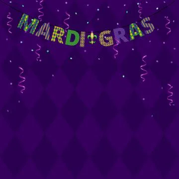 Mardi gras greetings Stock Illustration