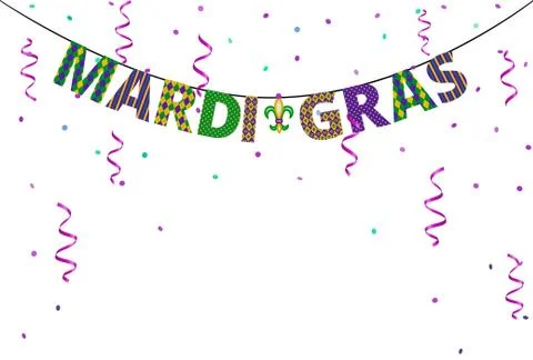 Mardi gras greetings Stock Illustration