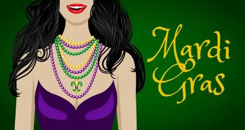 Mardi gras greetings Illustrazione stock