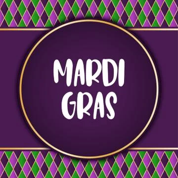 Mardi Gras holiday background. Vector template EPS10. Stock Illustration