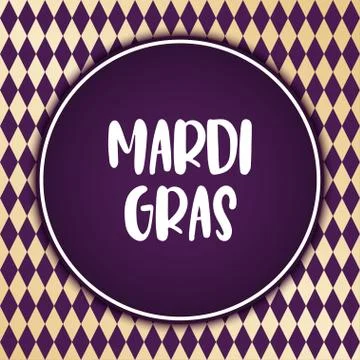 Mardi Gras holiday background. Vector template EPS10. Stock Illustration