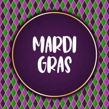 Mardi Gras holiday background. Vector template EPS10. Stock Illustration