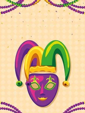 Mardi Gras jester hat Stock-Illustration