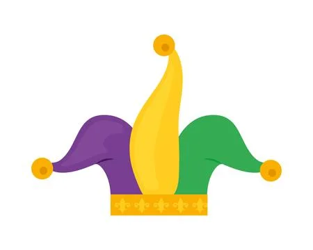 Mardi gras jester hat Stock-Illustration