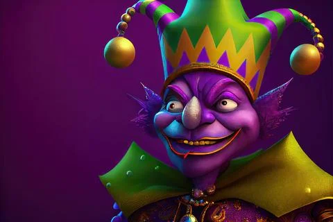 Mardi Gras Jester Stock Illustration