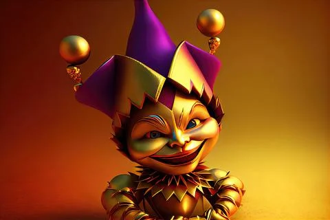 Mardi Gras Jester Stock Illustration
