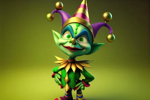 Mardi Gras Jester Stock Illustration