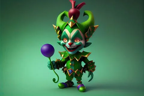 Mardi Gras Jester Stock Illustration