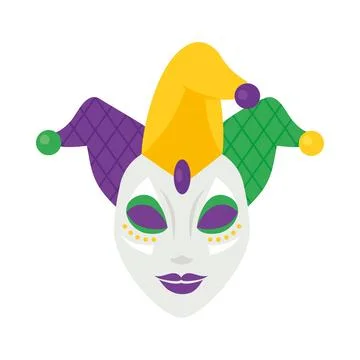 Mardi gras jester Stock-Illustration