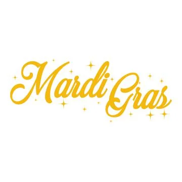 Mardi gras lettering Stock-Illustration