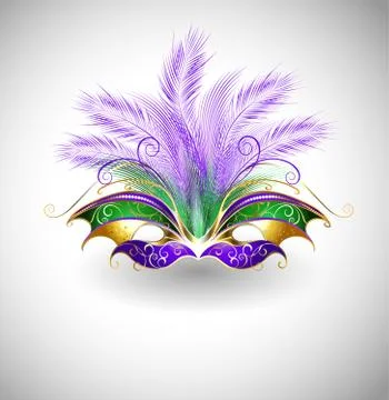 Mardi Gras mask Stock Illustration