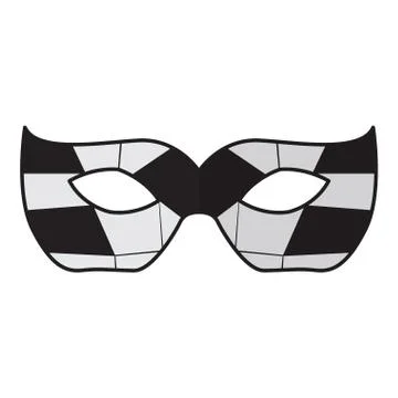 Mardi gras mask Stock Illustration
