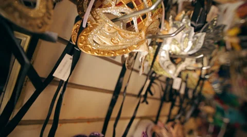 Mardi Gras Masks Stock Footage 35218647