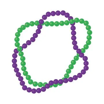 Mardi gras necklaces Stock-Illustration