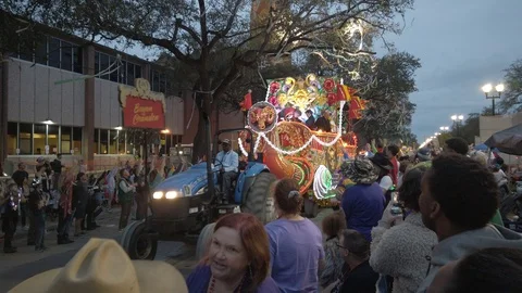 Mardi Gras Orpheus parade Stock-Footage 125409673