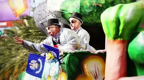 Mardi Gras Parade 2403 Stock Footage