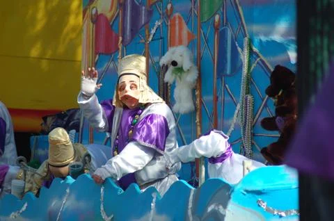 Mardi Gras Parade Float Stock Photos