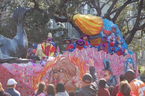 Mardi Gras Parade Float Stock Photos