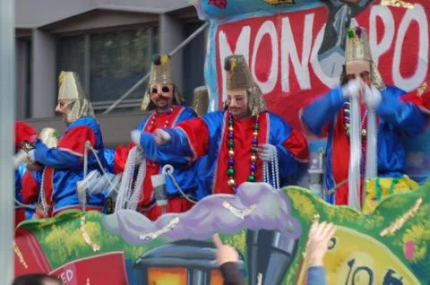 Mardi Gras Parade Float Stock Photos