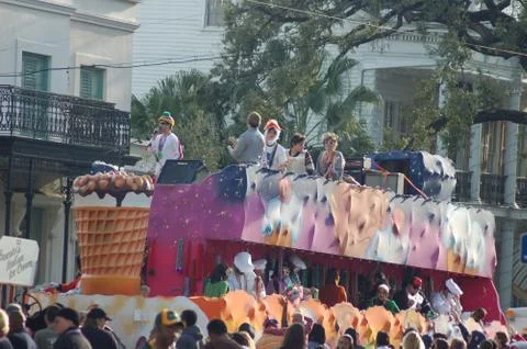 Mardi Gras Parade Float Stock Photos
