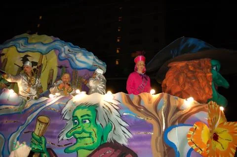 Mardi Gras Parade Float Stock Photos