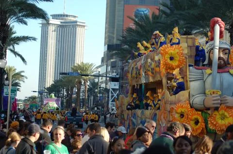 Mardi Gras Parade Float Foto stock