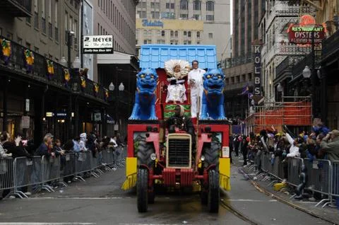 Mardi Gras Parade Float Foto stock