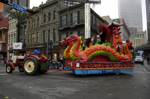 Mardi Gras Parade Float Stock Photos