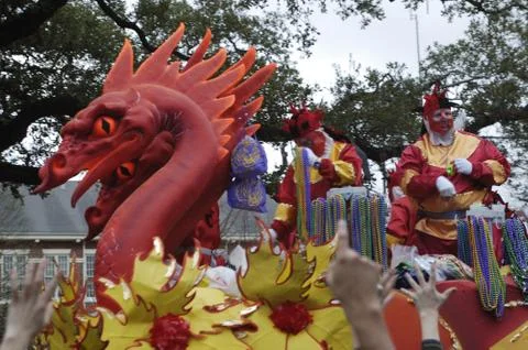 Mardi Gras Parade Float Stock Photos