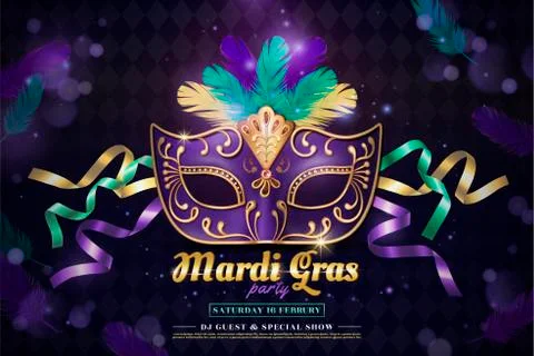 Mardi gras party Stock Illustration