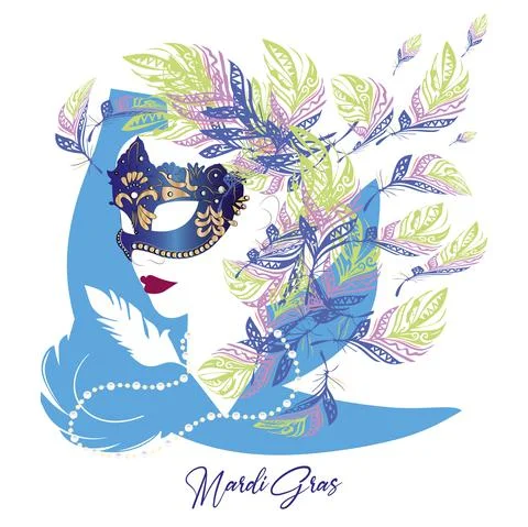 Mardi gras poster Stock Illustration
